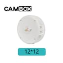 کم باکس گرد سفید لولایی سایز 12*12  CAM BOX