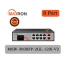 سوییچ شبکه 8 پورت مکسرون  MAXRON MSW-3008FP-2GL-120I-V2